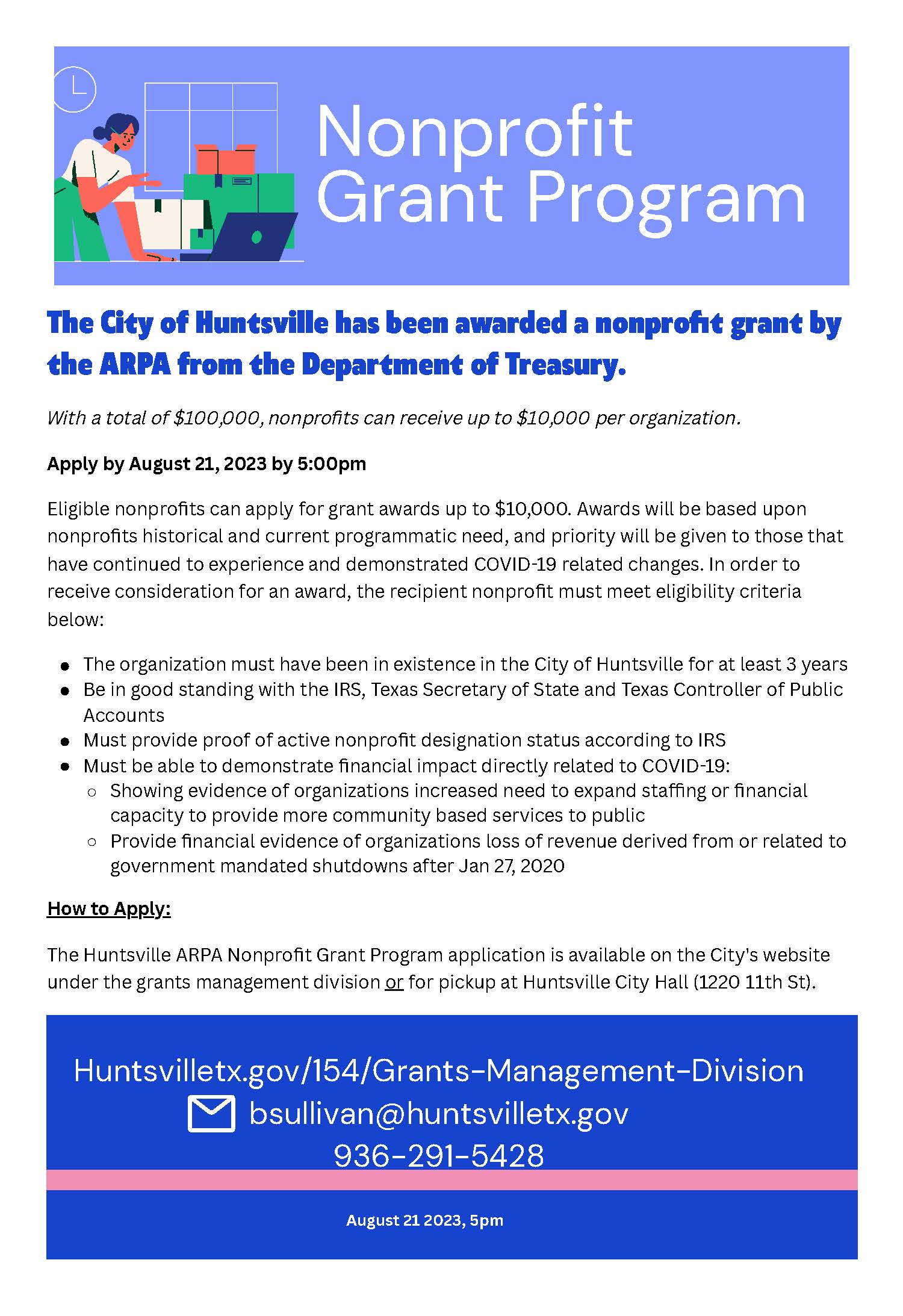 Nonprofit Grant ARPA