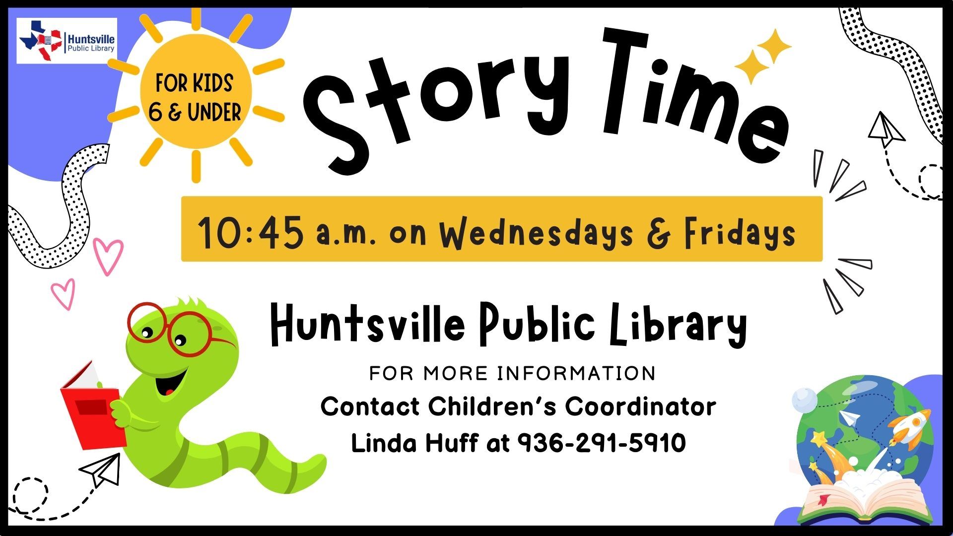 Sotry Time Wednesdays and Fridays